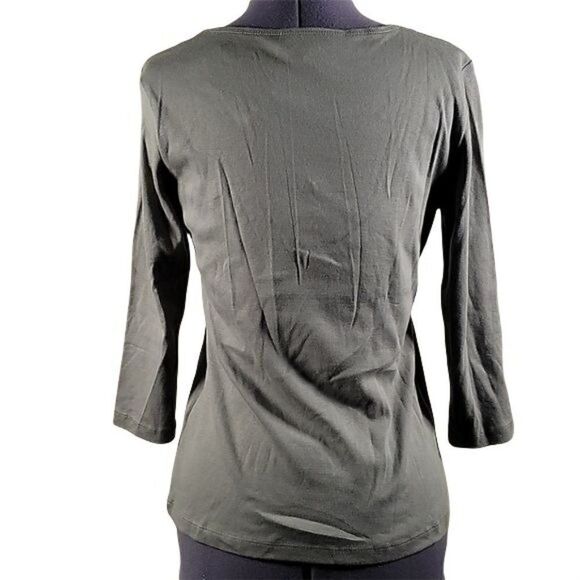 Karen Scott Rhinestone-Embellished Top Sz SP - Picture 4 of 11